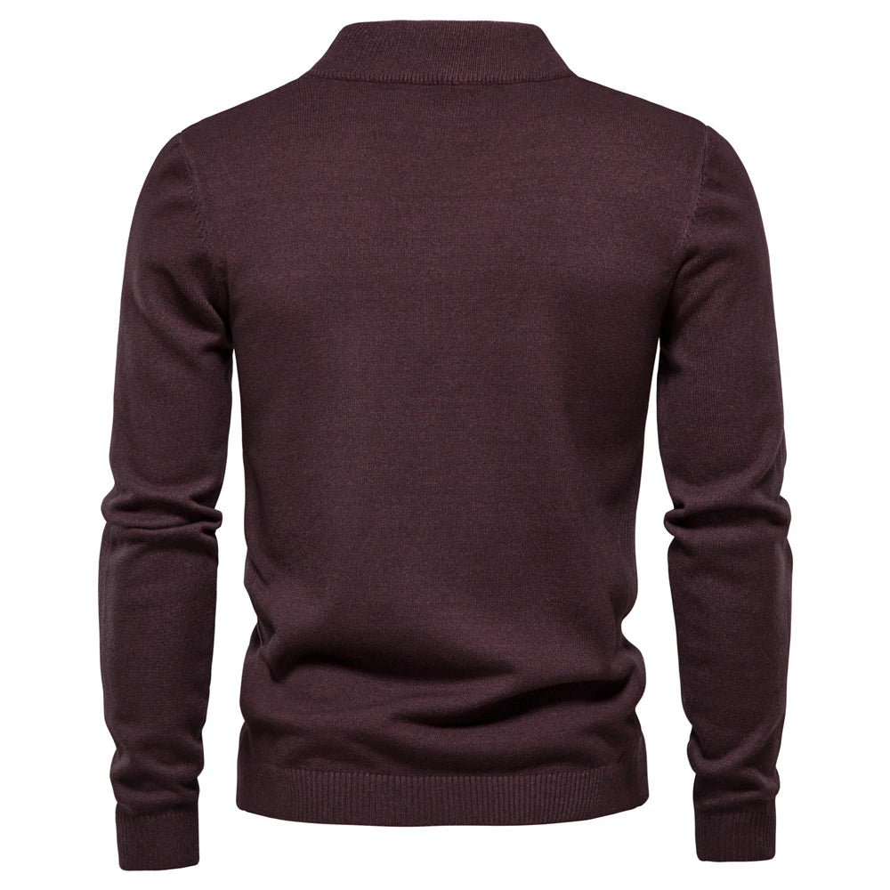 2021 New Winter Thickness Pullover Men O-neck Solid Color Long Sleeve Warm Slim Sweaters Men Men's Sweater Pull Male Clothing