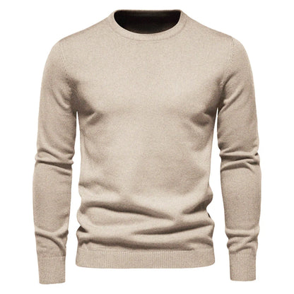 2021 New Winter Thickness Pullover Men O-neck Solid Color Long Sleeve Warm Slim Sweaters Men Men's Sweater Pull Male Clothing