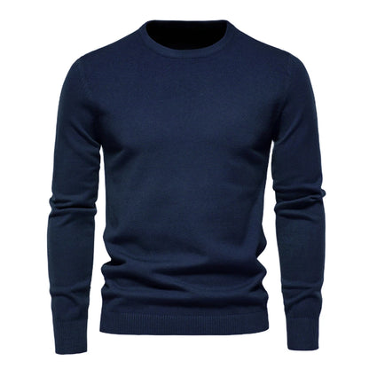 2021 New Winter Thickness Pullover Men O-neck Solid Color Long Sleeve Warm Slim Sweaters Men Men's Sweater Pull Male Clothing